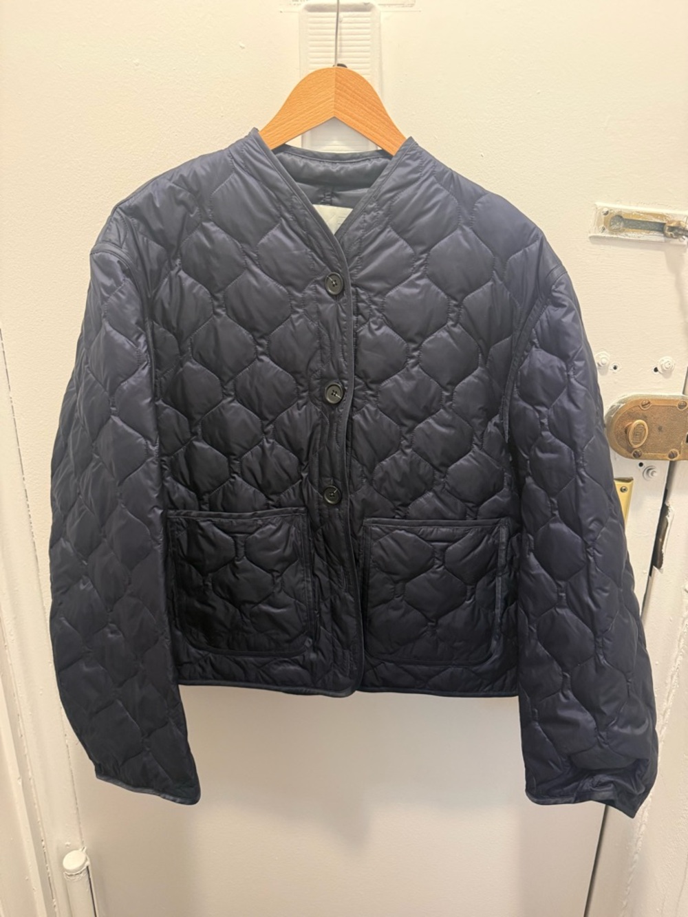 NWT Arket Navy lightweight puffer!